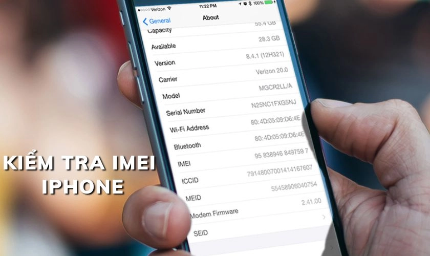 Kiểm tra số IMEI là cách kiểm tra iPhone thật giả 
